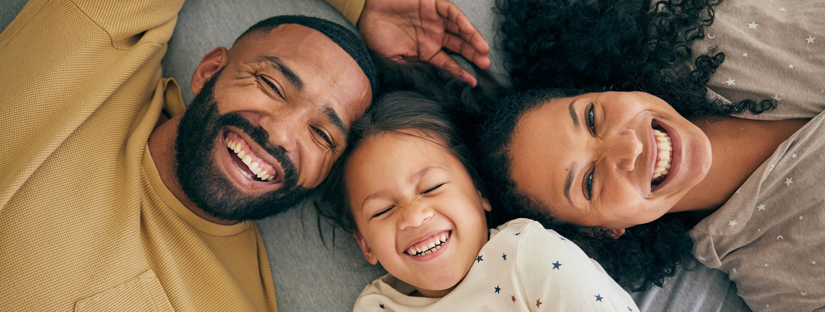 Happy family after leaving the pediatric dentist's office in Cincinnati, OH.