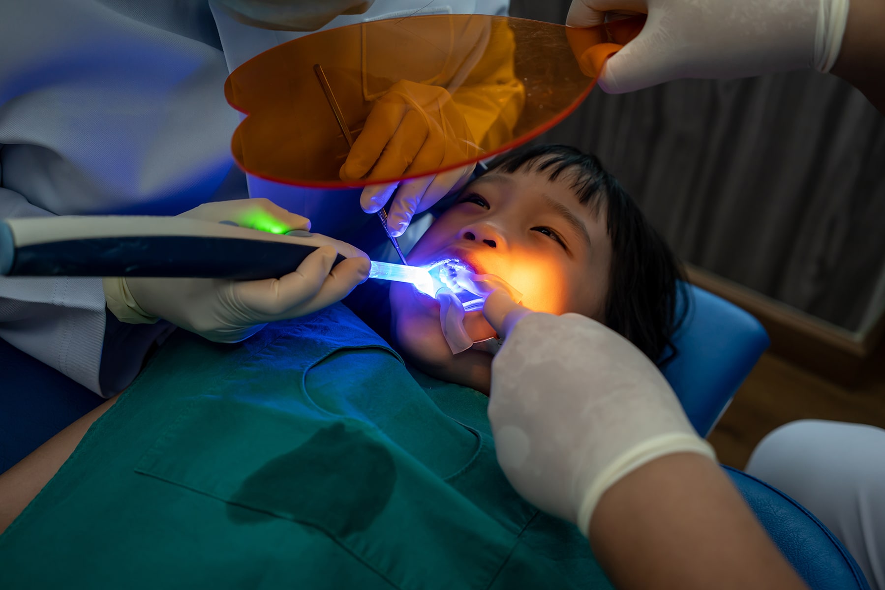 Girl getting restorative dental treatment in Cincinnati, OH